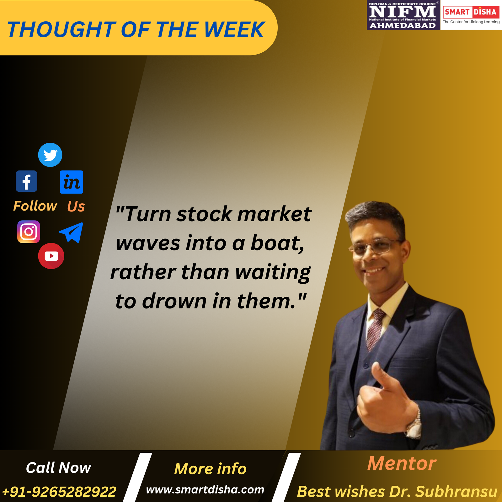 Turn stock market waves into a boat  rather than waiting to drown in them